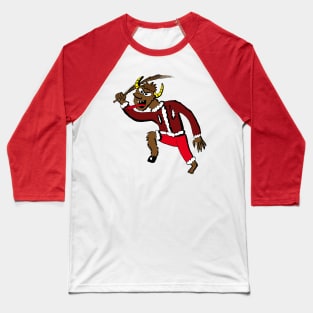 Krampus evil looking Baseball T-Shirt